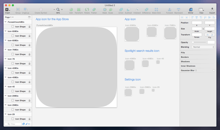 How To Create Ios App Icon Sketch Mac